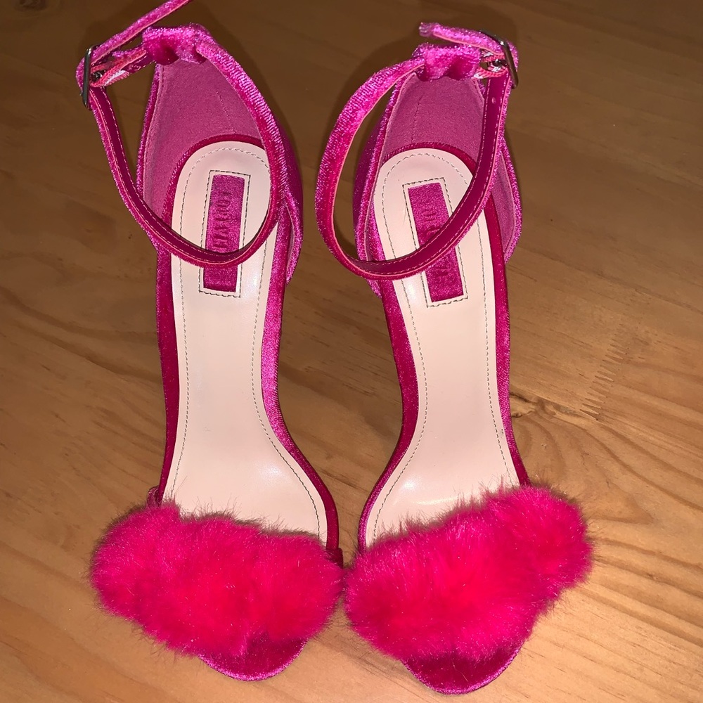 Forever 21 Pumps - Hot Pink with Pom Pom Detail